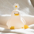 Cute Duck Led Night Light USB Rechargeable Nightlights Silicone Lamp Touch Switch Children Kid Bedroom Decoration Birthday Gift